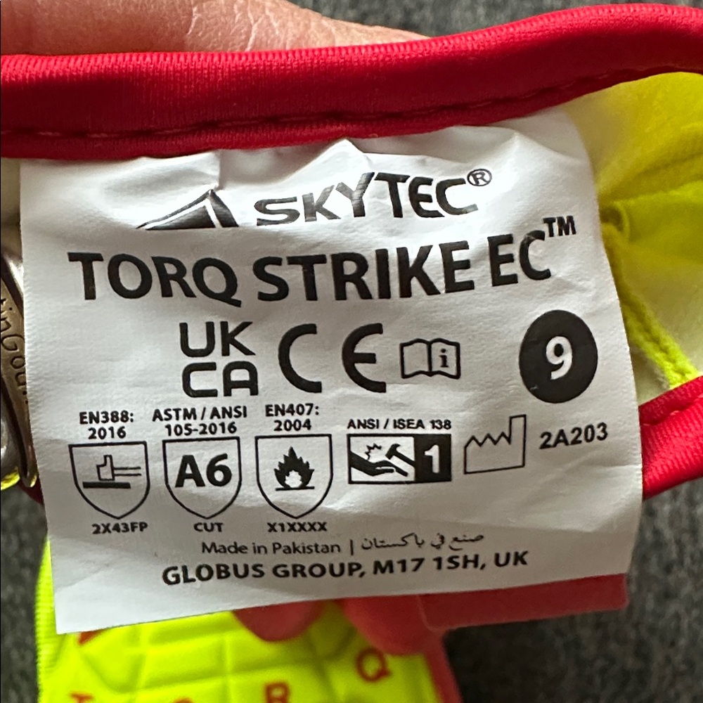 SKYTEC chainsaw Gloves High-Visibility Yellow and… - image 7